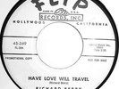 RICHARD BERRY-HAVE LOVE WILL TRAVEL- VINYL PROMO FLIP 45 349 EX NOR SOUL HEAR IT