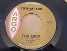 Etta James, Seven Day Fool / It's Too Soon to Know, Northern Soul, EX Vinyl 5402