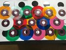 BEATLES LOT: 16 COLORED WAX JUKEBOX 45s UNPLAYED MINT 1987 CAPITOL PURPLE LBL 