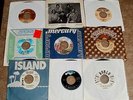 1970's Rock 45 RPM Record Lot, Kiss, Rolling Stones,Led Zeppelin,Bacchus.