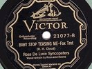 78 rpm Jazz – Ross de Luxe Syncopaters – Victor 21077