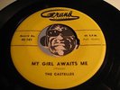 CASTELLES Doowop original 45 Grand #101 My Girl Awaits Me b/w Sweetness VG+
