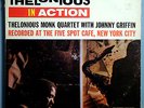 THELONIOUS MONK w/JOHNNY GRIFFIN IN ACTION VERY RARE ORIG'58 RIVERSIDE STEREO LP