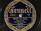 78 RPM -- King Oliver's Creole Jazz Band, Gennett 5134,  E- Blues