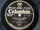 78rpm -TERRITORY BANDS - WM. NAPPI Orch: If You Only Knew & BOB MILLER Orch: