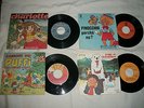 CRISTINA D'AVENA- PUFFI---CHARLOTTE--PINOCCHIO VINILI 45 GIRI
