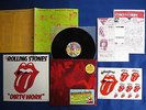 ROLLING STONES Dirty Work + PROMO STICKER Japanese 1st Issue LP w/ 4 inserts NM