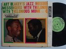 ART BLAKEY JAZZ MESSENGERS W/ Thelonious Monk LP ATLANTIC Green Label DG Stereo