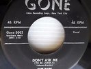 DUBS Don't ask me to be lonely / Darling ORIGINAL Doowop 45 on GONE mg899