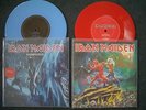 2 Singles - Iron Maiden - Rainmaker - Run To The Hills - Coloured Vinyl