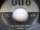 EDSELS Lama Rama Ding Dong B/W Bells DOOWOP 45 on DUB INTERNATIONAL mg901