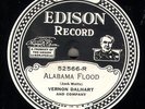 192p. Edison Electric DD 52566 - Vernon Dalhart - Alabama Flood & Roll On, River