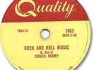 CHUCK BERRY Rock'n Roll 78 RPM Record. Rock and Roll Music