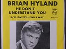 BRIAN HYLAND: He Don't Understand You 45 (PS) Oldies