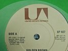 The stranglers- Golden Brown - Irish Press- UA Labels- Near Mint