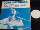 Rare 2 LP Joni Mitchell - Spring Songs - Live Concert White Label #2041 Not TMOQ