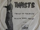 BRYAN DAVIES *TWIST-N-TWIRLIN'+SLICIN' SAND TWIST* 1962 OZ HMV RECORDS P/S 7