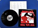 METALLICA KILL EM ALL K25P438 LP Ed8368
