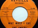 The SWANS / IDOLS 45 Why Must I Cry / Just A Little.. REVEILLE lbl DOO WOP e6274