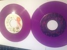 Prince - 2 purple vinyl versions of Purple Rain & When Doves Cry 45 rpm vinyl EX