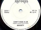 ? SOCIETY - Can't Hide A Lie // UK punk 1980 // RUTS // 500 copies made ?
