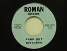 Roy Corwin 45 LOOK OUT / PREACHIN' TALK  VG++ MI teen pop. rock w. fem.voc.group