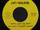 RAY GANT & ARABIAN KNIGHTS: Don't Leave Me Baby / I Need A True Love 45 rare So