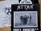 ATTAK 7” Today's Generation 1982 NO FUTURE REC (Oi 7) punk RARE insert PARTISANS