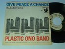 PLASTIC ONO BAND LENNON BEATLES GIVE PEACE A CHANCE RARE ITALY 7'' NICE COPY