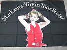Madonna Virgin Tour 86/87 VERY RARE queen of pop group music artist poster FLAG