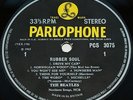 BEATLES 1965 STEREO 1st Press UK Parlophone LP - Rubber Soul - 1G / 1R Stampers