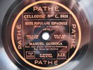 78rpm MANUEL QUIROGA (Violin) - DE FALLA & ALBENIZ - RARE PATHE CELLODISC