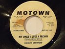 Soul 45 Collector-CAROLYN CRAWFORD-MY SMILE IS JUST A FROWN-MOTOWN W/DEMO-Hear