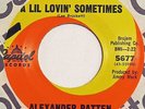 ALEXANDER PATTEN A Lil Lovin’ Sometimes CAPITOL 45 orig. 1966 northern soul NM