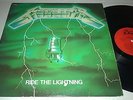 METALLICA ride the lightning LP 1984 bernett GREEN cover FRENCH PRESS red label