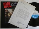 BILLY IDOL VITAL IDOL LP MADE IN BRAZIL 1st PRESS 1985 PROMO WITH PRESS RELEASE