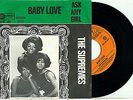 the SUPREMES 'Baby Love / Ask Any Girl'  1964 DUTCH MOTOWN PS EX+ VINYL 7