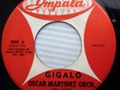 OSCAR MARTINEZ Orch GIGALO texas swing cover of LOUIS PRIMA gigolo 45 e6593