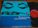 Janine Andrade Kreisler Violin Encores Ed1 Supraphon 60s Red & Silver Stereo NM