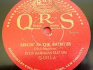 Hawaiian Guitar 78 BENNIE NAWAHI Singin' in the Bathtub—Black Boy Blues QRS 1015