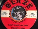 DWIGHT T. ROSS Deep Soul Funk 45 Don't Knock My Love b/w Going In Circles
