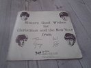beatles fan club christmas flexi disc and newsletter 1963.