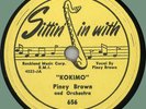 PINEY BROWN Kokimo / Have Mercy 78rpm Sittin' In With 1951 jump blues