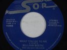 Modern Soul Boogie 45 - William Bostic - What You Do To Me - SOR - VG+ mp3 REPRO