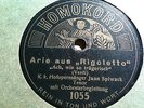 1907 HOMOKORD Jewish JUAN SPIWACK Rigoletto Anonymous Tenor Gounod Spring Song78