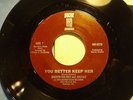 Marvin Holmes & Justice: You Better Keep Her / Kwami  [Unplayed Copy]