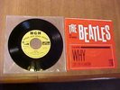 1964 THE BEATLES WHY CRY FOR A SHADOW PROMO 45 DJ JOCKEY RECORD VG K13227