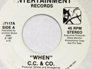 C.C. & CO. When GIBRALTAR 45 modern soul boogie VG++ 7”