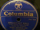 Columbia 2927  Benny Goodman Orch MOONGLOW/Breakfast Ball 1933 78 rpm E+ A-1/2