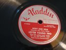 JAZZ - LESTER YOUNG TRIO- ALADDIN 12 INCH 78 RPM- BODY & SOUL / INDIANA - CLEAN